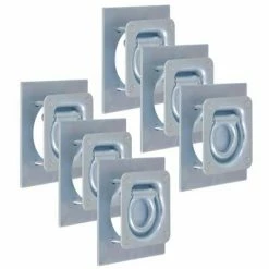 VidaXL Anneau d'arrimage pour remorque 6 pcs Acier galvanisé 2000 kg