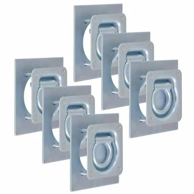 VidaXL Anneau d'arrimage pour remorque 6 pcs Acier galvanisé 2000 kg 3 VidaXL Anneau d'arrimage pour remorque 6 pcs Acier galvanisé 2000 kg