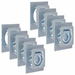 VidaXL Anneau d'arrimage pour remorque 8 pcs Acier galvanisé 2000 kg