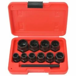 VidaXL Kit d'extracteur de boulons/d'écrous endommagés Acier 11 pcs