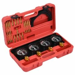 VidaXL Kit d'outils de jauge de synchroniseur de vide de carburateur