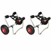 VidaXL Chariots pour kayak 2 pcs Aluminium
