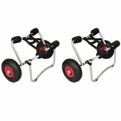 VidaXL Chariots pour kayak 2 pcs Aluminium