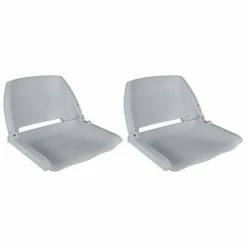 VidaXL Sièges de bateau 2 pcs Dossier pliable sans oreiller 41x51x48cm