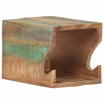 VidaXL Support mural de vélos 35x25x25 cm Bois de récupération massif 3 VidaXL Support mural de vélos 35x25x25 cm Bois de récupération massif