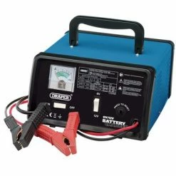 Draper Tools Chargeur de batterie 25,8x14,5x25 cm 6/12 V 8,4 A