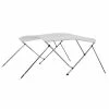 VidaXL Auvent bimini à 3 arceaux Blanc 183x140x137 cm -Entretien véhicules Soldes image 1 92359