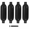VidaXL Pare-choc de bateau 4 pcs Noir 51x14 cm PVC -Entretien véhicules Soldes image 1 92381
