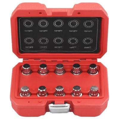 VidaXL Ensemble de clés d'écrou de blocage de roue 10 pcs pour BMW 4 VidaXL Ensemble de clés d'écrou de blocage de roue 10 pcs pour BMW – Image 2