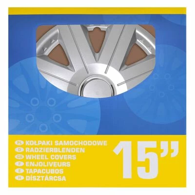 ProPlus Enjoliveurs Cosmos Argenté 15" 4 pcs 4 ProPlus Enjoliveurs Cosmos Argenté 15" 4 pcs – Image 2