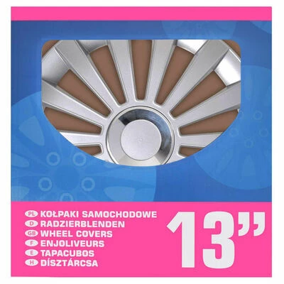 ProPlus Enjoliveurs Meridian Argenté 13" 4 pcs 4 ProPlus Enjoliveurs Meridian Argenté 13" 4 pcs – Image 2