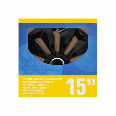 ProPlus Enjoliveurs Fox Noir 15" 4 pcs 4 ProPlus Enjoliveurs Fox Noir 15" 4 pcs – Image 2