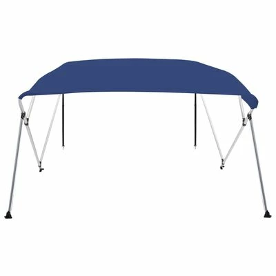 VidaXL Auvent Bimini à 4 arceaux Bleu 243x180x137 cm 4 VidaXL Auvent Bimini à 4 arceaux Bleu 243x180x137 cm – Image 2