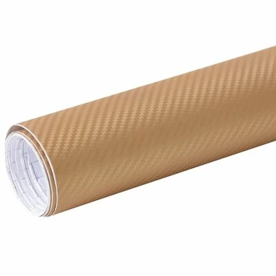 VidaXL Film mat 3D de voiture Doré 200x152 cm 5 VidaXL Film mat 3D de voiture Doré 200x152 cm – Image 3