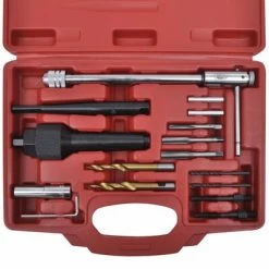 VidaXL Kit d'outils d'extraction bougie de préchauffage 16 pcs 9 VidaXL Kit d'outils d'extraction bougie de préchauffage 16 pcs -Entretien véhicules Soldes image 3 210324