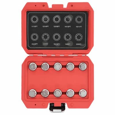 VidaXL Ensemble de clés d'écrou de blocage de roue 10 pcs pour BMW 5 VidaXL Ensemble de clés d'écrou de blocage de roue 10 pcs pour BMW – Image 3