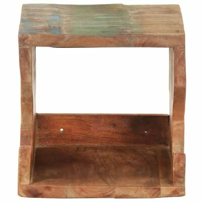 VidaXL Support mural de vélos 35x25x25 cm Bois de récupération massif 5 VidaXL Support mural de vélos 35x25x25 cm Bois de récupération massif – Image 3