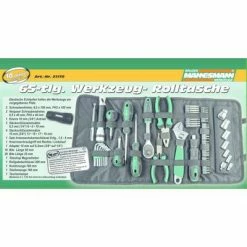 Brüder Mannesmann Pochette à outils enroulable 65 pcs -Entretien véhicules Soldes image 3 433772