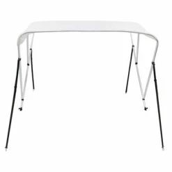 VidaXL Auvent bimini à 3 arceaux Blanc 183x140x137 cm -Entretien véhicules Soldes image 3 92359