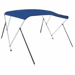 VidaXL Auvent bimini à 3 arceaux Bleu 183x196x137 cm -Entretien véhicules Soldes image 3 92366