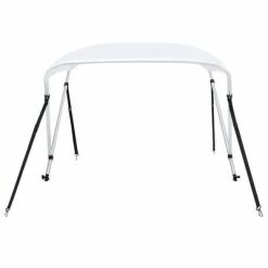VidaXL Auvent bimini à 2 arceaux Blanc 150x120x110 cm -Entretien véhicules Soldes image 3 93123