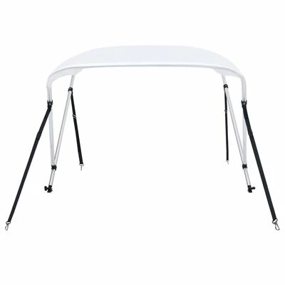 VidaXL Auvent bimini à 2 arceaux Blanc 180x150x110 cm 5 VidaXL Auvent bimini à 2 arceaux Blanc 180x150x110 cm – Image 3