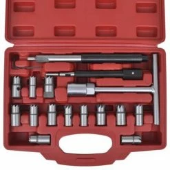 VidaXL Ensemble de couteau de siège d'injecteur diesel 17 pcs 9 VidaXL Ensemble de couteau de siège d'injecteur diesel 17 pcs -Entretien véhicules Soldes image 4 210282