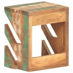 VidaXL Support mural planche à roulettes 25x20x30 cm Bois récupération -Entretien véhicules Soldes image 4 320481