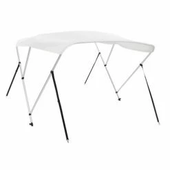 VidaXL Auvent bimini à 3 arceaux Blanc 183x196x137 cm -Entretien véhicules Soldes image 4 92362