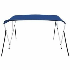 VidaXL Auvent bimini à 3 arceaux Bleu 183x196x137 cm -Entretien véhicules Soldes image 4 92366