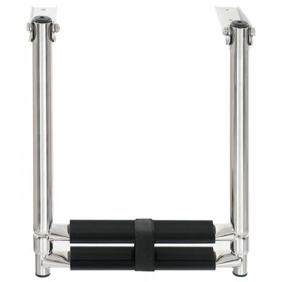 VidaXL Échelle d'embarquement pliable 2 marches Acier inoxydable 6 VidaXL Échelle d'embarquement pliable 2 marches Acier inoxydable – Image 4