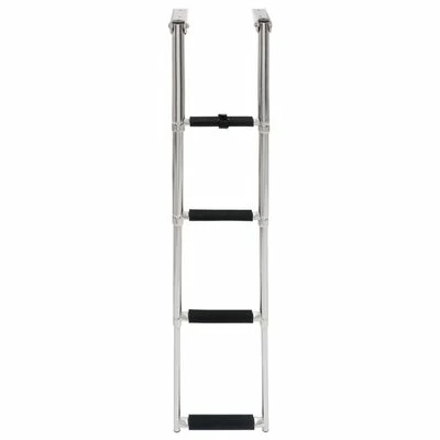 VidaXL Échelle d'embarquement pliable 4 marches Acier inoxydable 6 VidaXL Échelle d'embarquement pliable 4 marches Acier inoxydable – Image 4