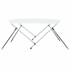 VidaXL Auvent bimini à 2 arceaux Blanc 150x120x110 cm -Entretien véhicules Soldes image 4 93123