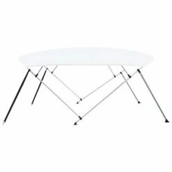 VidaXL Auvent Bimini à 4 arceaux Blanc 243x(230-244)x137 cm -Entretien véhicules Soldes image 4 93140