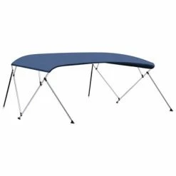 VidaXL Auvent Bimini à 4 arceaux Bleu marine 243x(230-244)x137 cm -Entretien véhicules Soldes image 4 93141