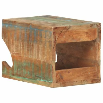 VidaXL Support mural de vélos 35x25x25 cm Bois de récupération massif 7 VidaXL Support mural de vélos 35x25x25 cm Bois de récupération massif – Image 5