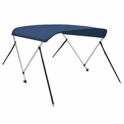 VidaXL Auvent bimini à 2 arceaux Bleu marine 180x150x110 cm -Entretien véhicules Soldes image 5 93128