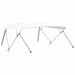VidaXL Auvent Bimini à 4 arceaux Blanc 243x(230-244)x137 cm -Entretien véhicules Soldes image 5 93140