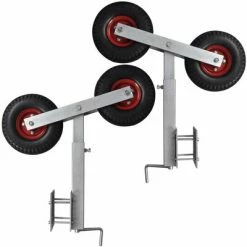 Set de 2 supports à double roue inclinable pour remorque à bateau -Entretien véhicules Soldes image 6 141551
