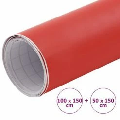 VidaXL Films de voiture 2 pcs Rouge mat 100x150 cm+50x150 cm -Entretien véhicules Soldes image 6 210709