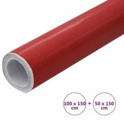 VidaXL Films 4D de voiture 2 pcs Rouge 100x150 cm+50x150 cm 13 VidaXL Films 4D de voiture 2 pcs Rouge 100x150 cm+50x150 cm -Entretien véhicules Soldes image 6 210730