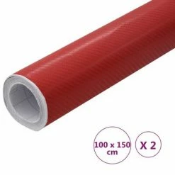 VidaXL Films 4D de voiture 2 pcs Rouge 100x150 cm 13 VidaXL Films 4D de voiture 2 pcs Rouge 100x150 cm -Entretien véhicules Soldes image 6 210731