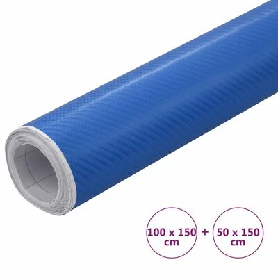 VidaXL Films 4D de voiture 2 pcs Bleu 100x150 cm+50x150 cm 8 VidaXL Films 4D de voiture 2 pcs Bleu 100x150 cm+50x150 cm – Image 6