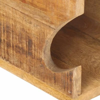 VidaXL Support mural de vélos 35x25x25 cm Bois de manguier brut solide 8 VidaXL Support mural de vélos 35x25x25 cm Bois de manguier brut solide – Image 6